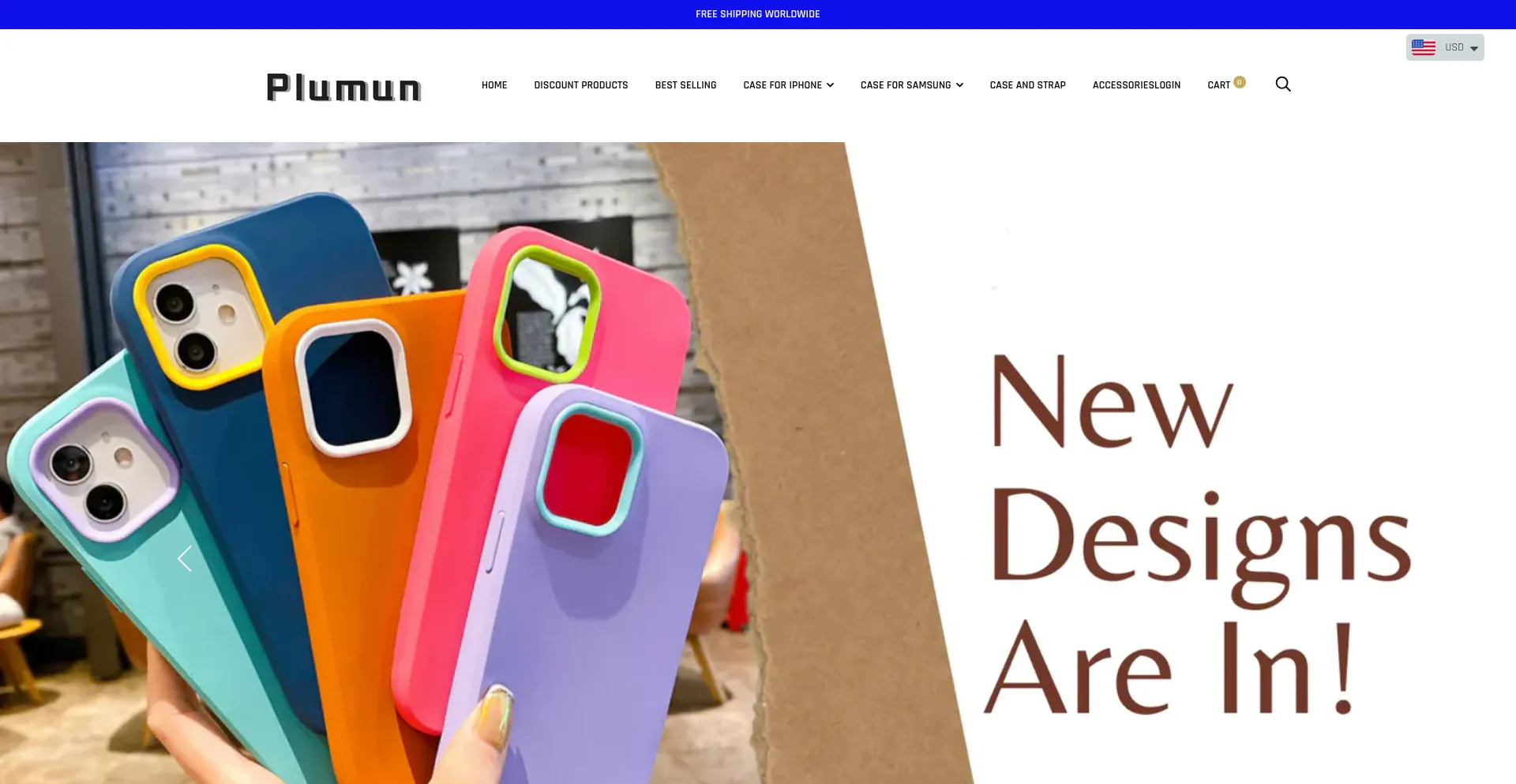 Website screenshot of Plumun.com