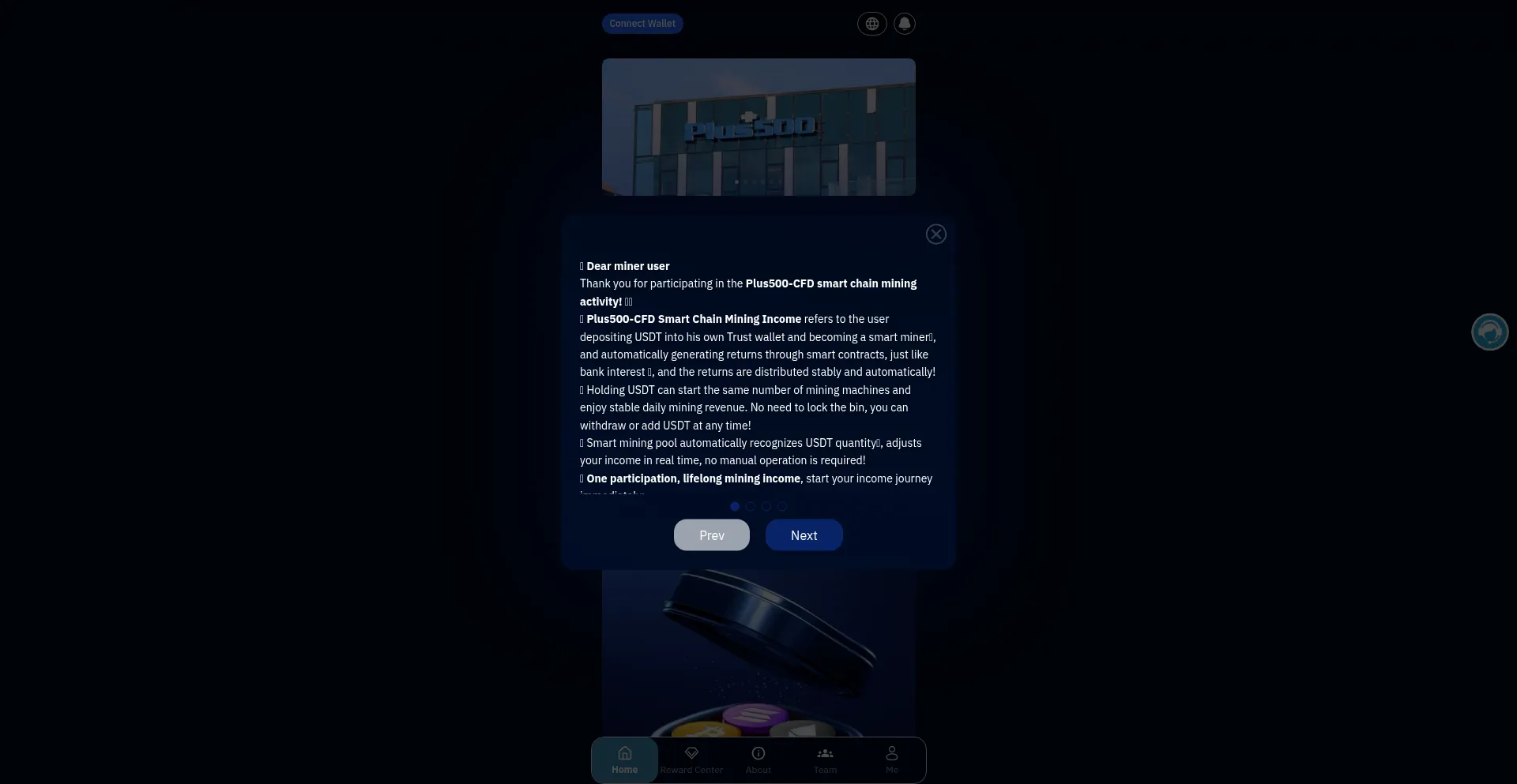 Website screenshot of Plusc500cy.com