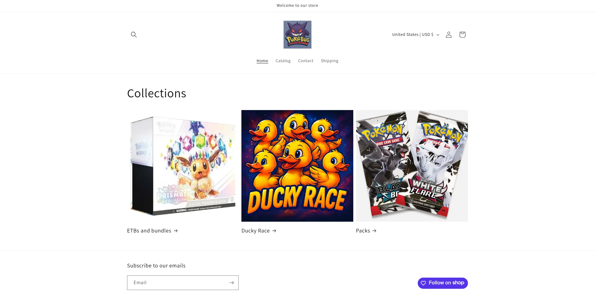 Website screenshot of Pokebug.com.au