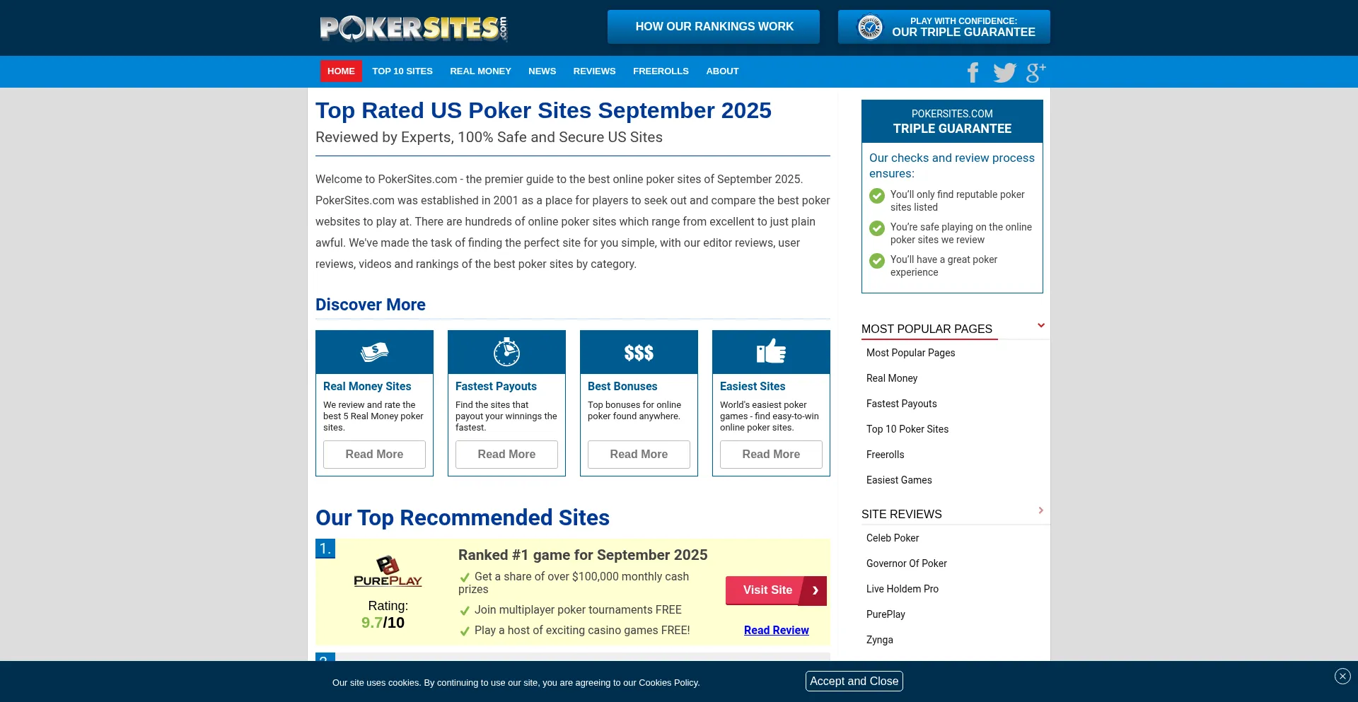 Ist Pokersites.com sicher und vertrauenswürdig?
