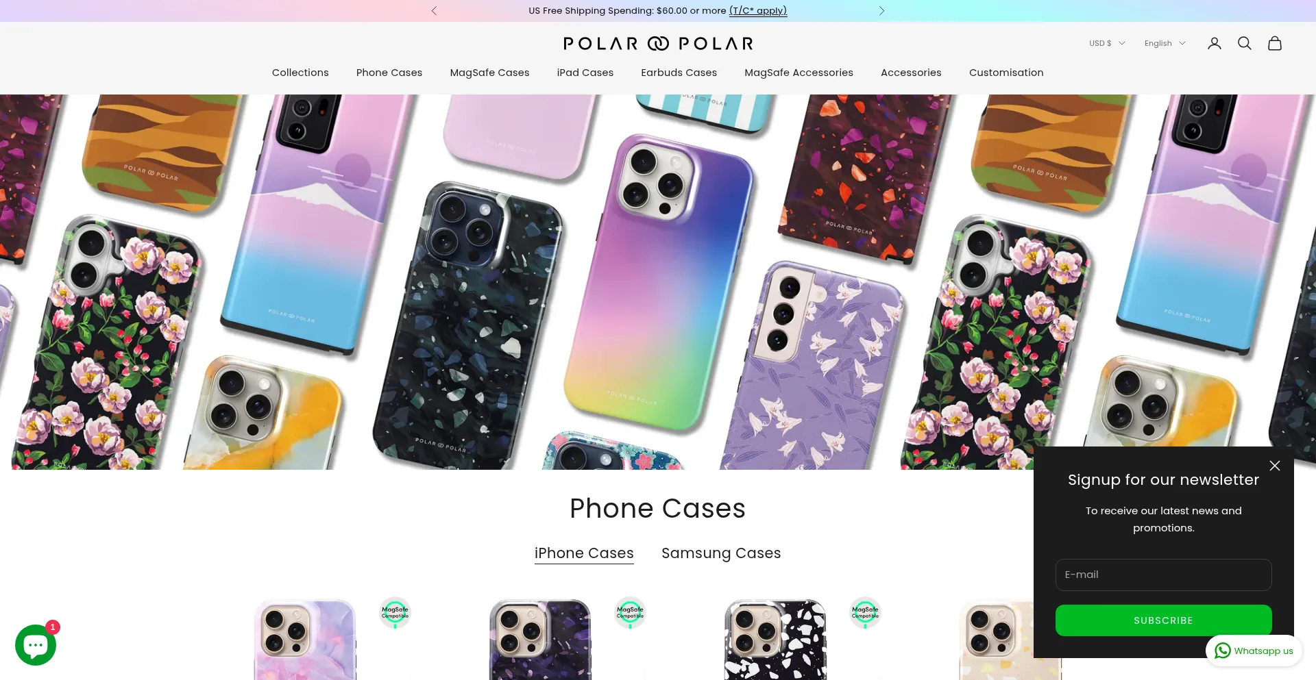Website screenshot of Polar-polar.com