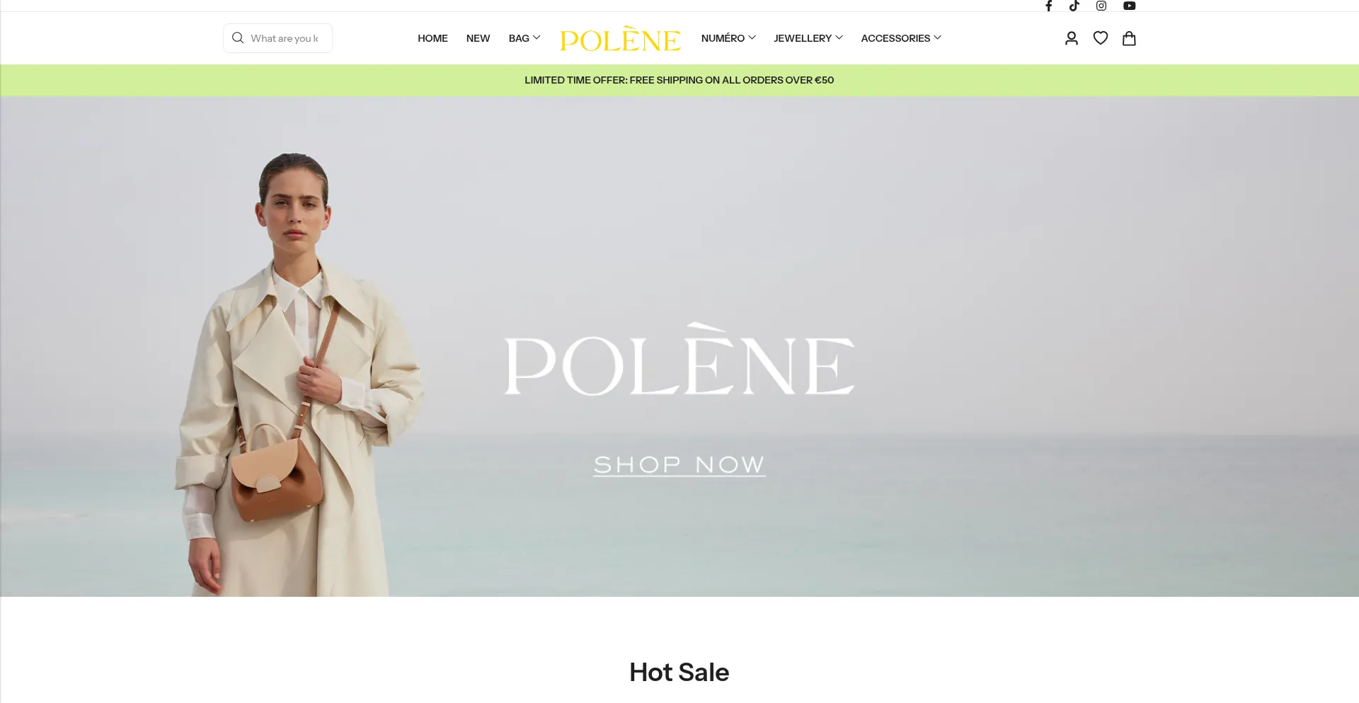 Website screenshot of Polenelife.eu.com