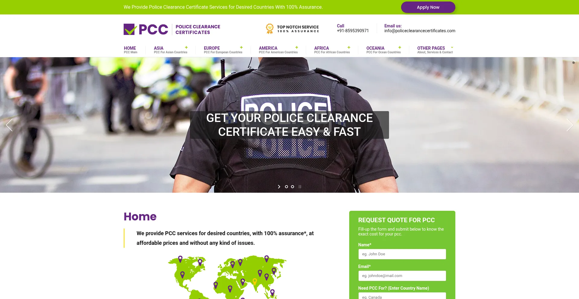 Ist Policeclearancecertificates.com sicher und vertrauenswürdig?