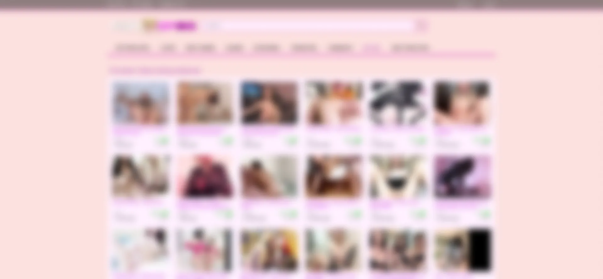 Website screenshot of Pornbimbo.com