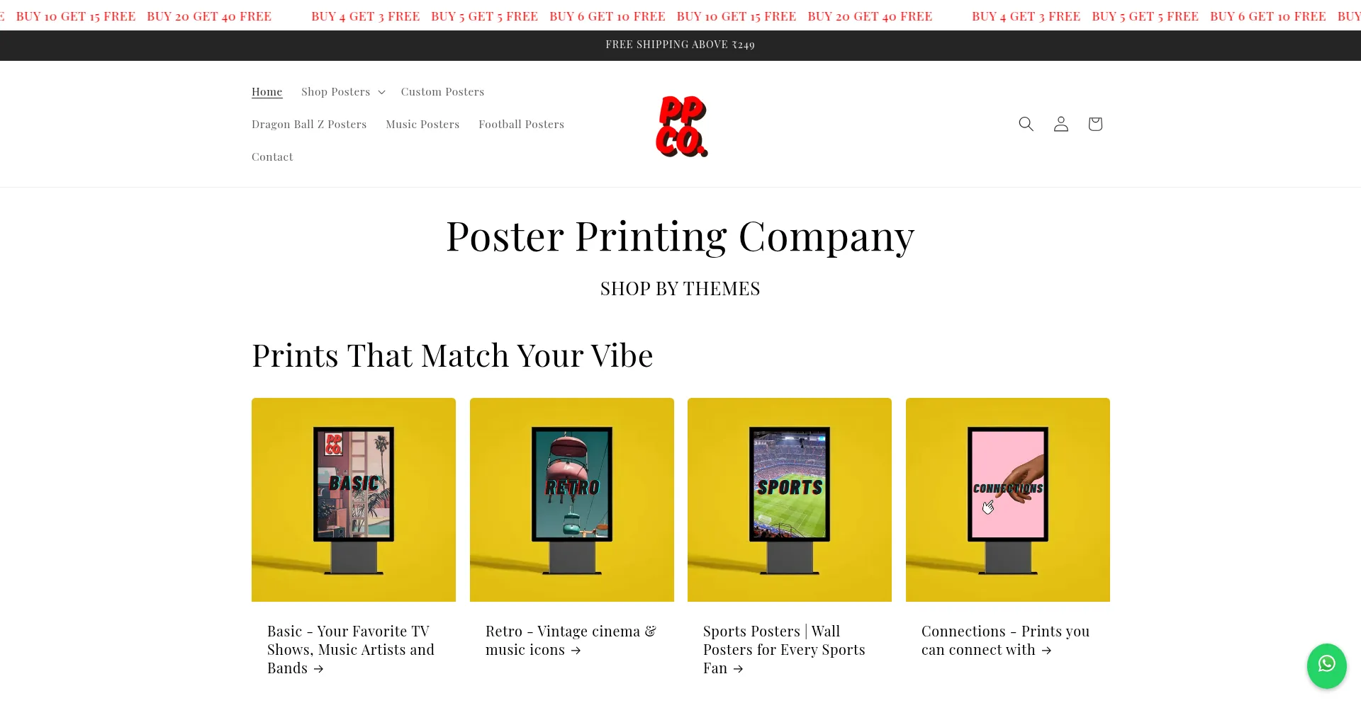Posterprintingcompany.in Screenshot