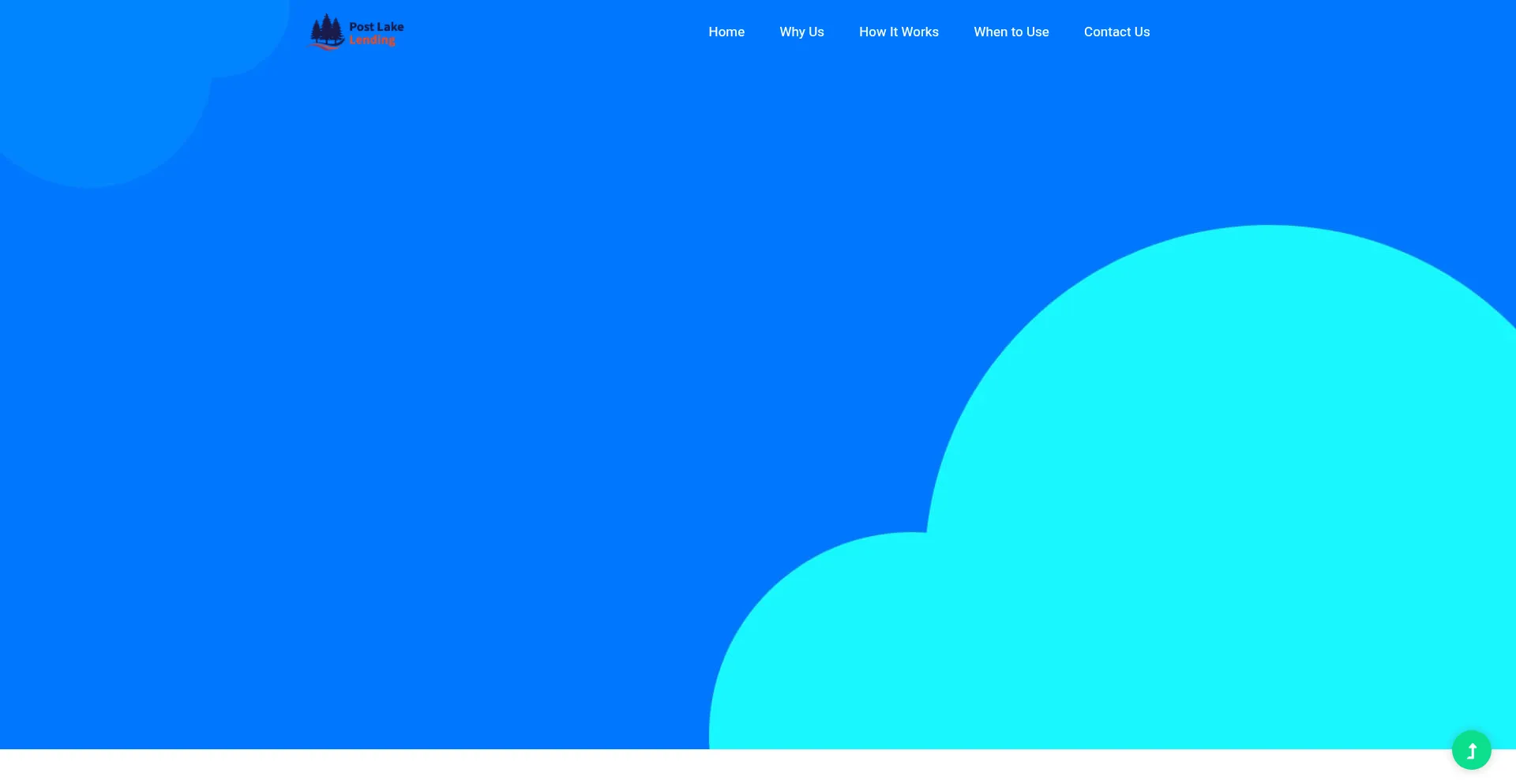 Website screenshot of Postlakelending.com