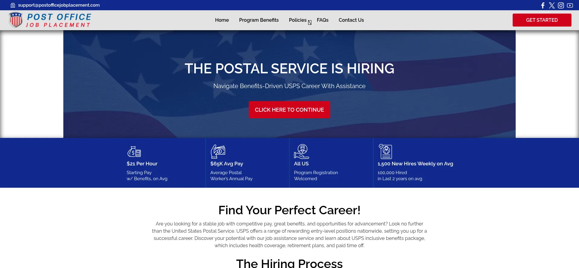 Postofficejobplacement.com