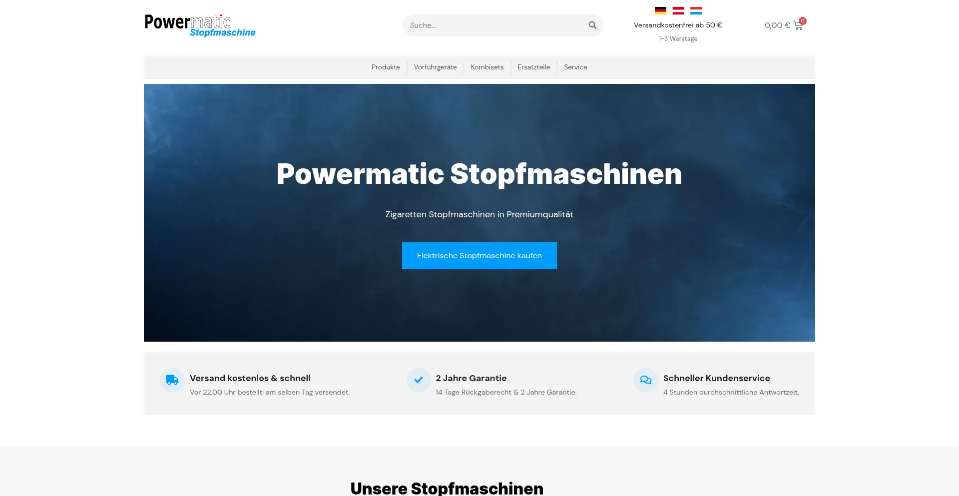 Powermaticstopfmaschine.com