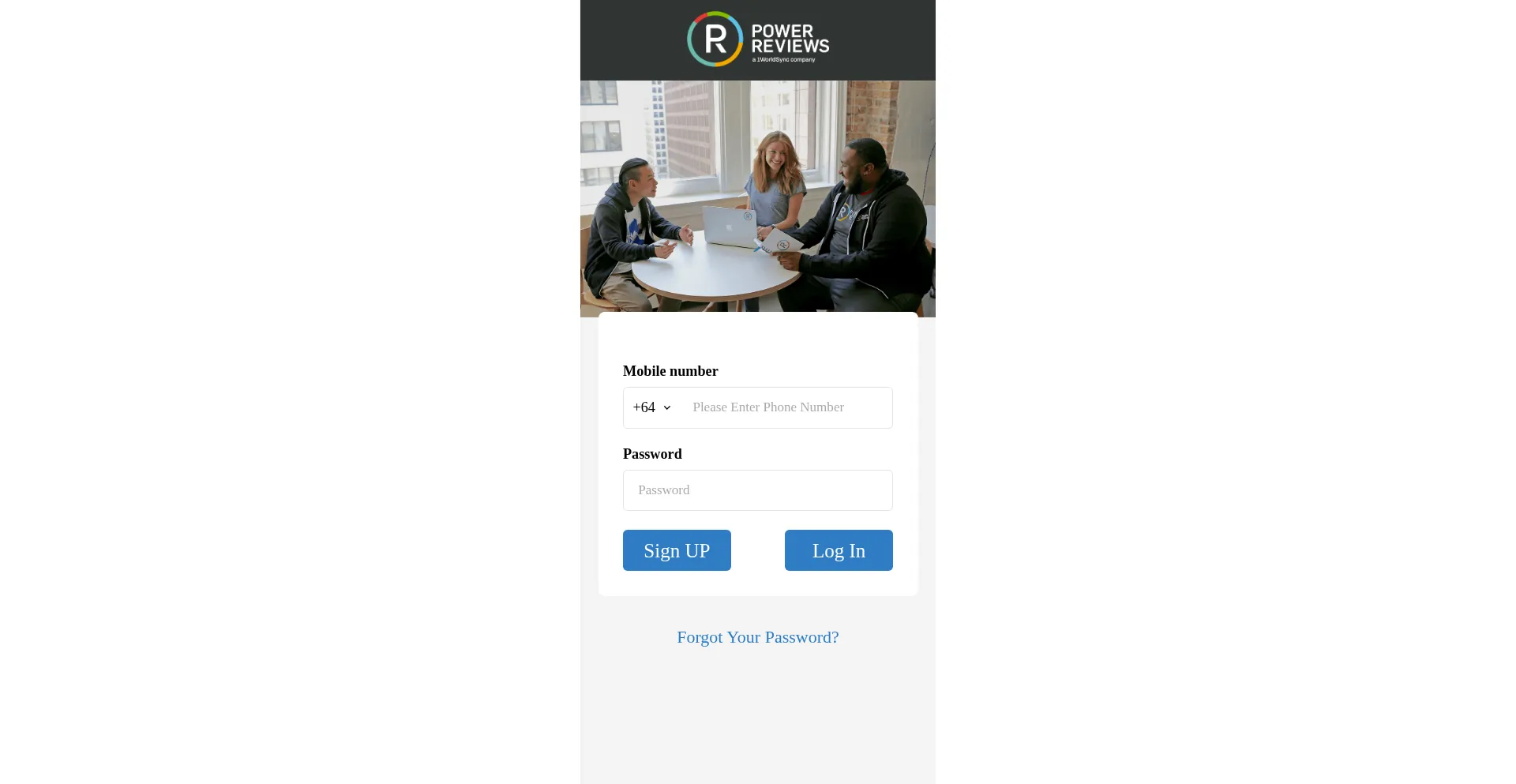Website screenshot of Powerreviews-memberplatform.com