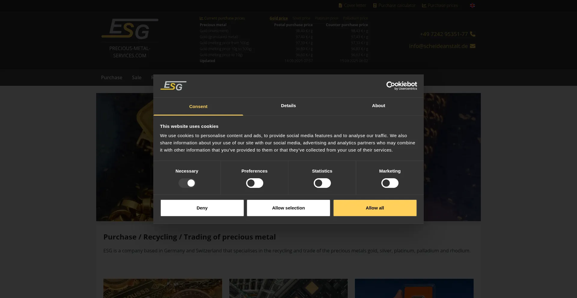 Ist Precious-metal-services.com sicher und vertrauenswürdig?