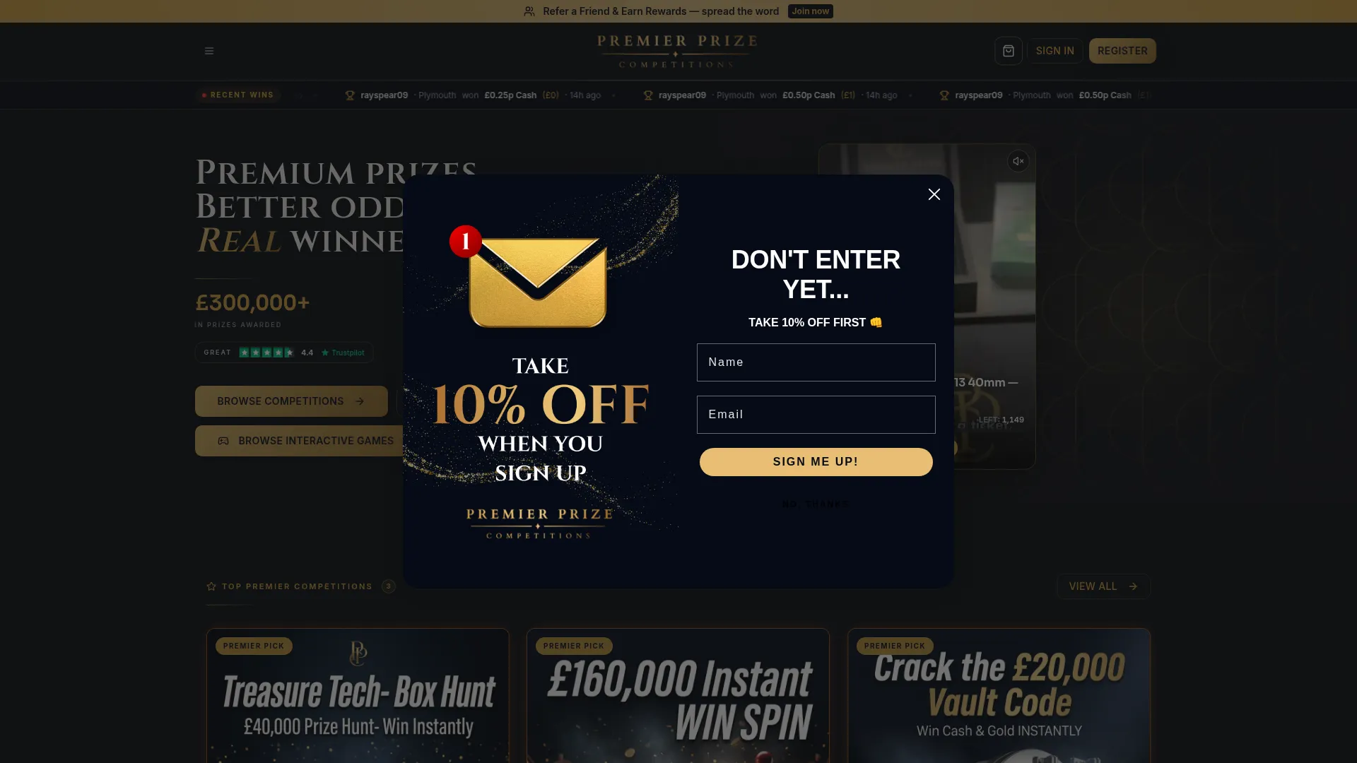 Premierprizecompetitions.co.uk