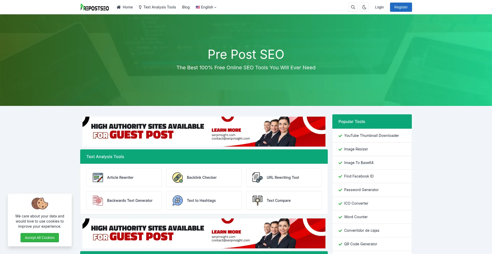 Prepostseo.org Screenshot