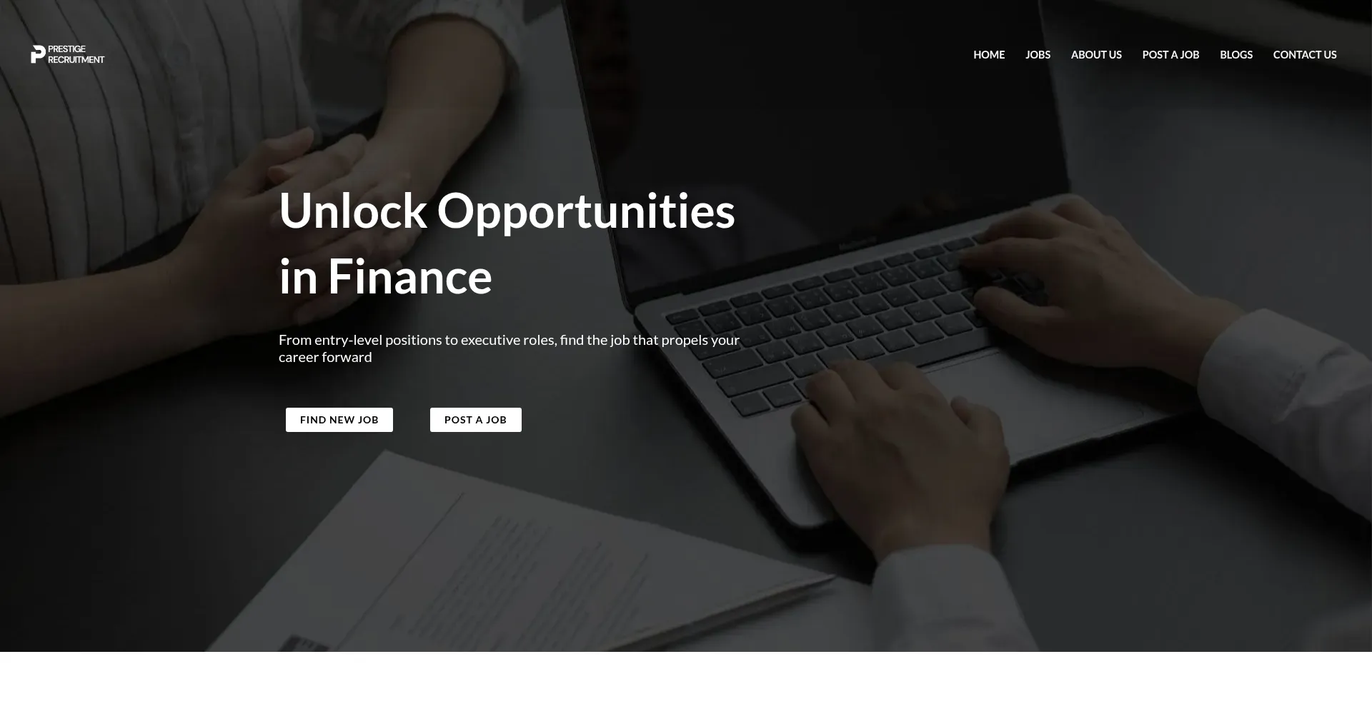 Prestigerecruitmentltd.co.uk Screenshot