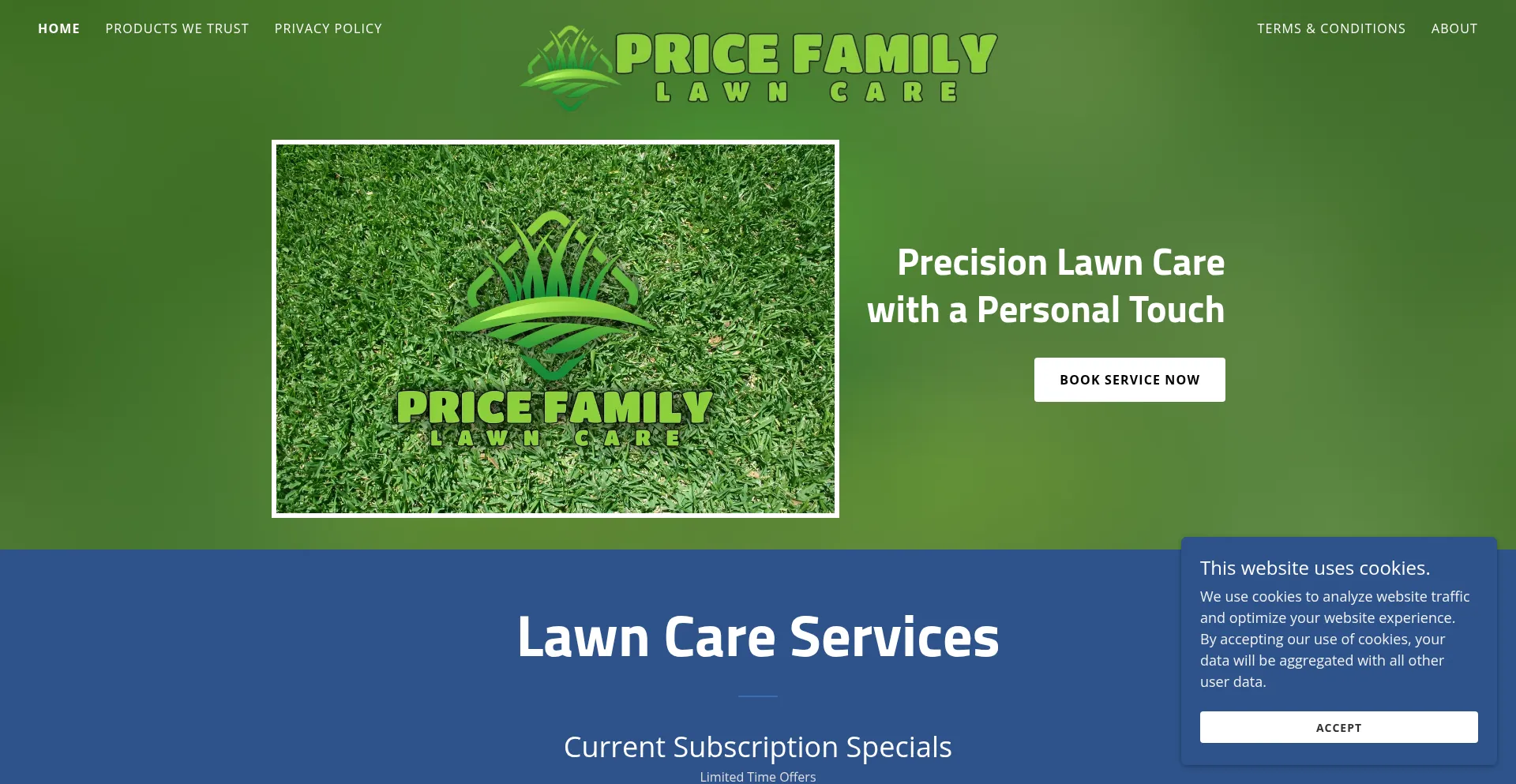 Ist Pricefamilylawns.com sicher und vertrauenswürdig?