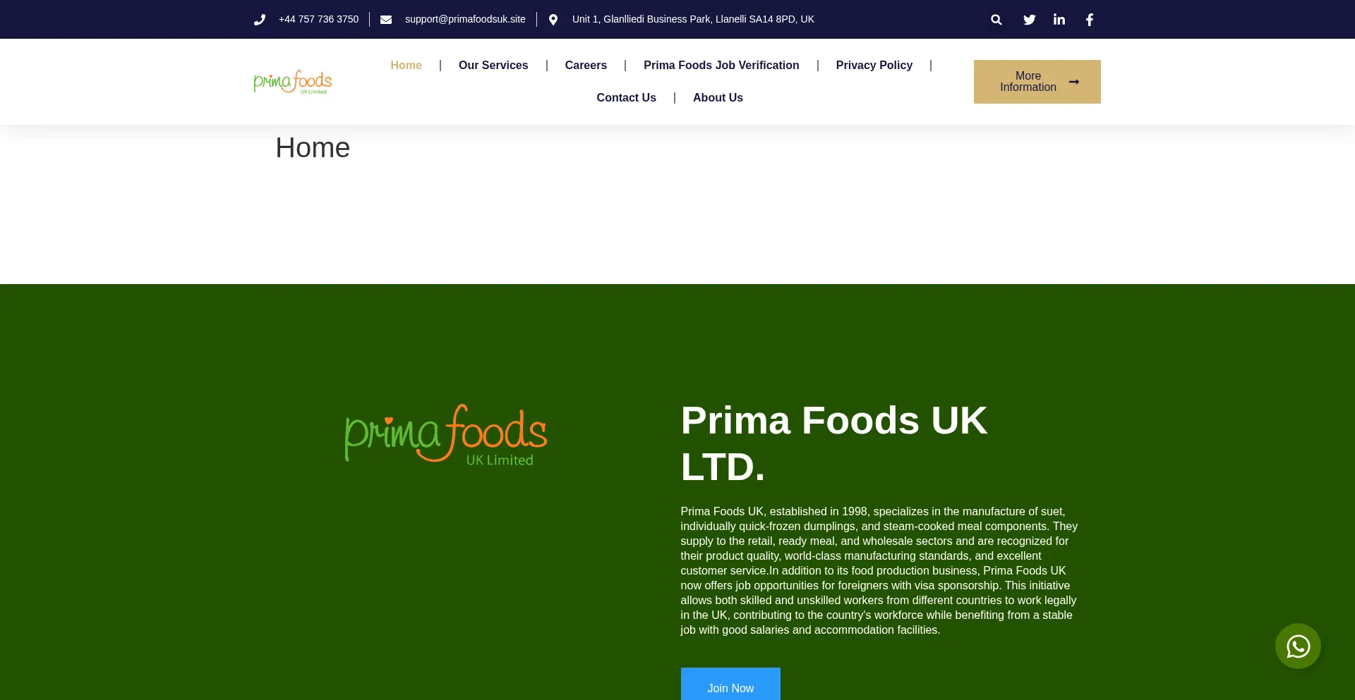Ist Primafoodsuk.site sicher und vertrauenswürdig?