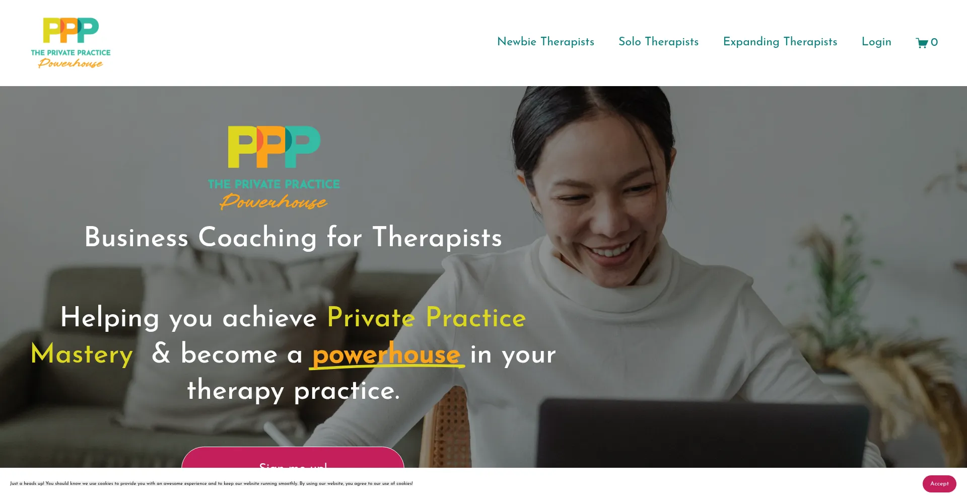 Website screenshot of Privatepracticepowerhouse.com