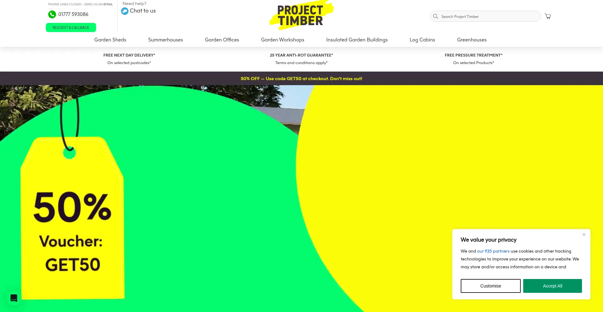 Projecttimber.com Screenshot