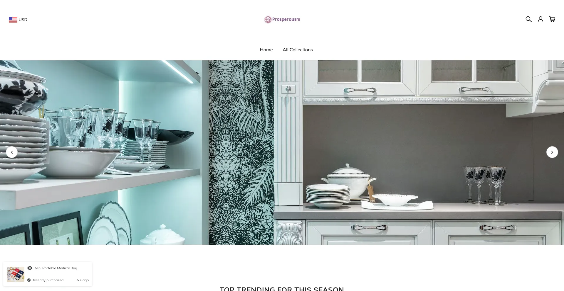 Website screenshot of Prosperousm.com
