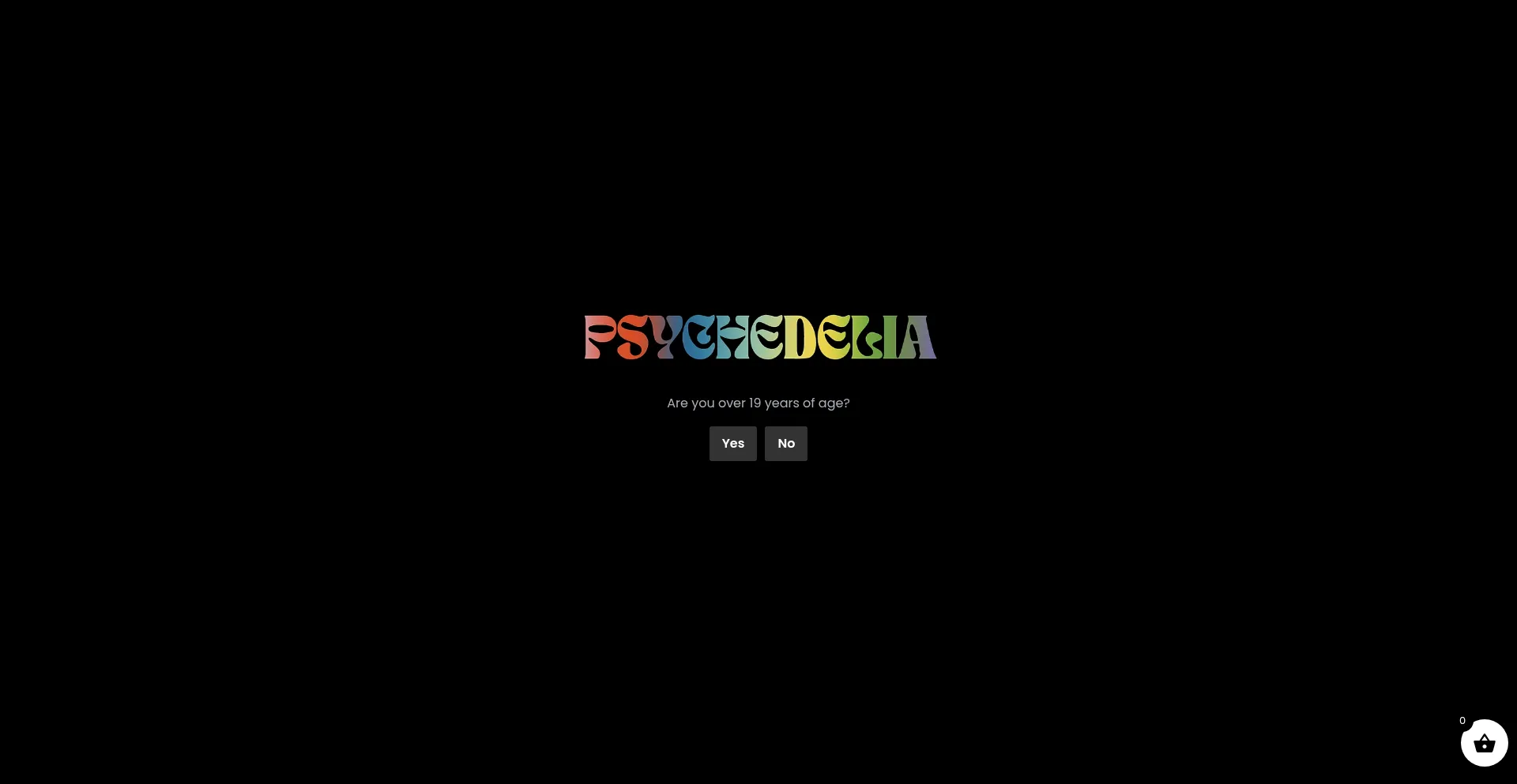 Website screenshot of Psychedelia.io