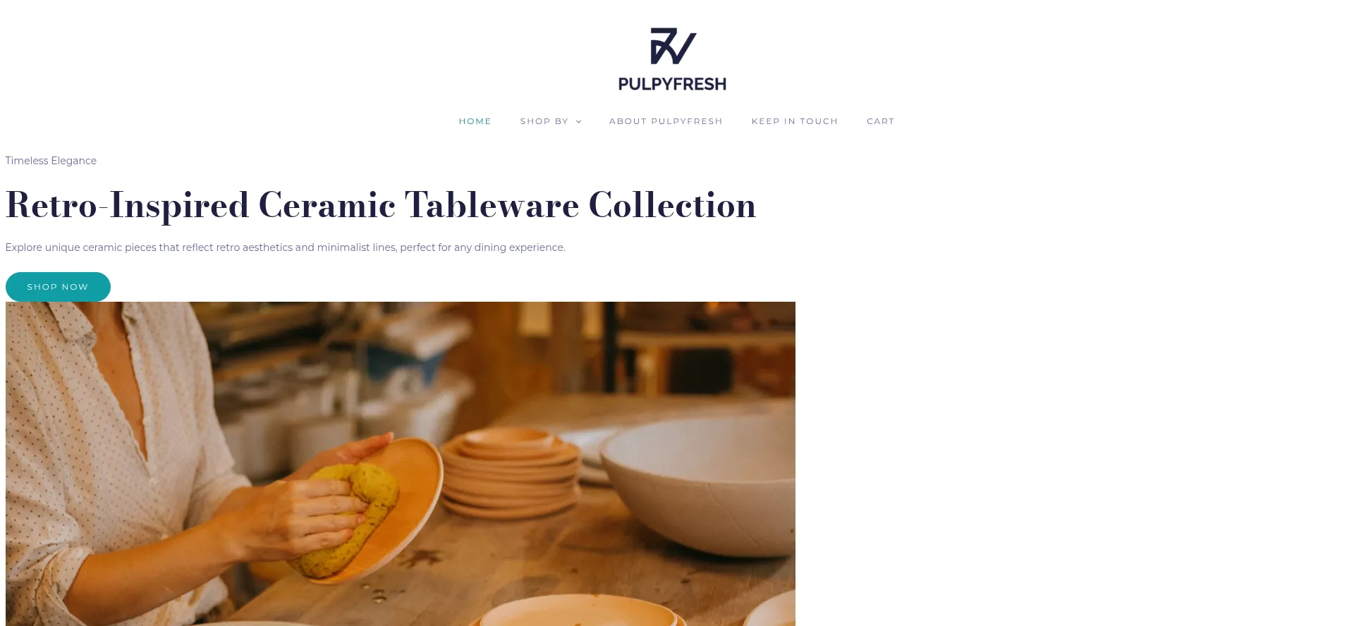 Website screenshot of Pulpyfresh.com