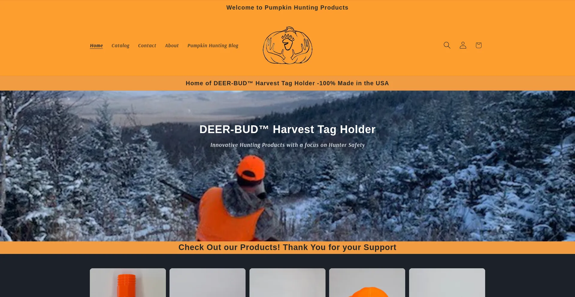 Pumpkinhuntingproducts.com Screenshot