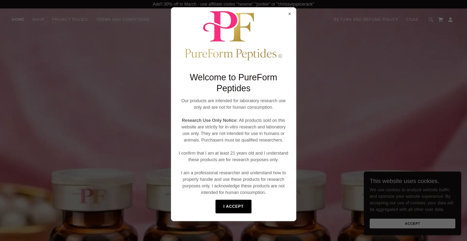 Pureformpeptides.store