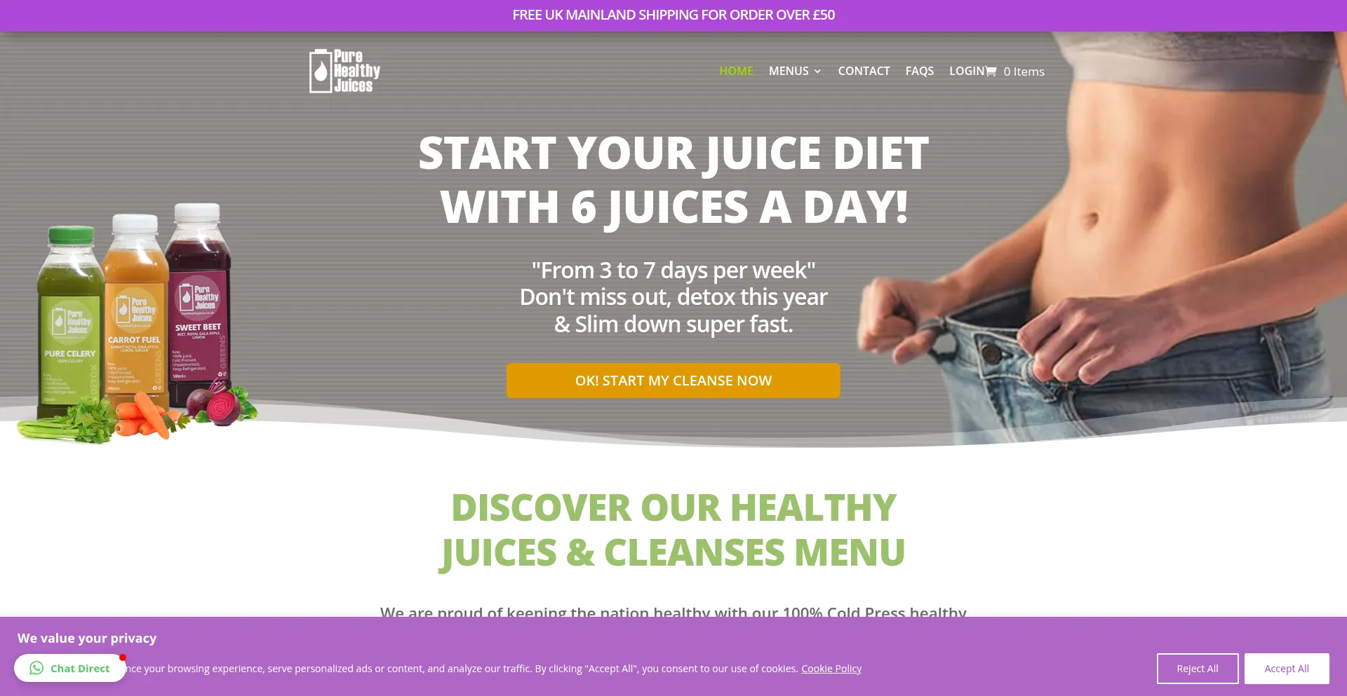 Purehealthyjuices.co.uk