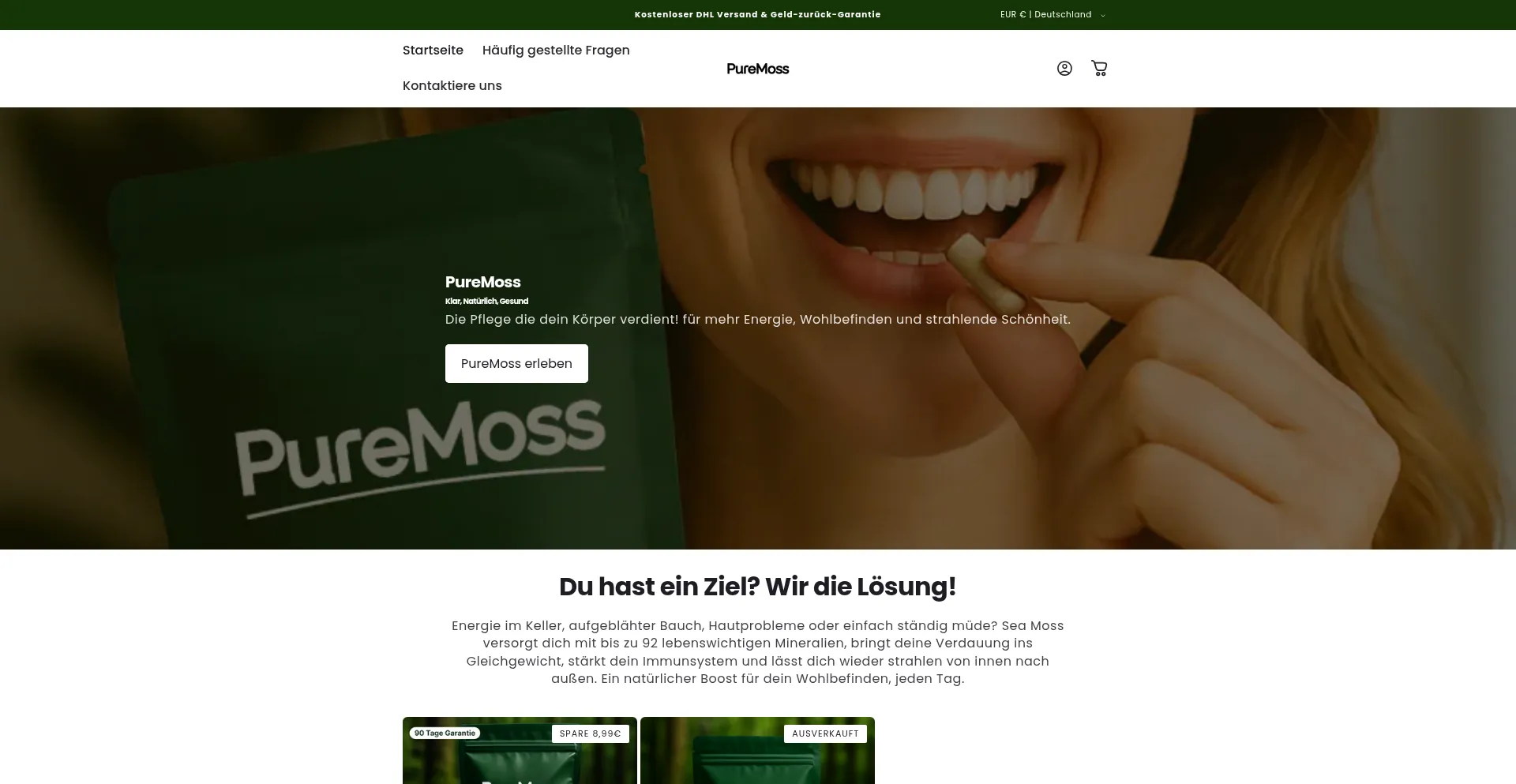 Ist Puremoss.de sicher und vertrauenswürdig?