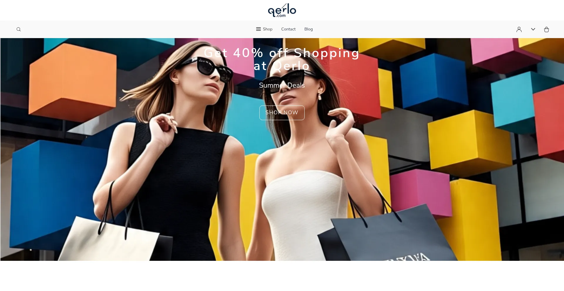 Website screenshot of Qerlo.com