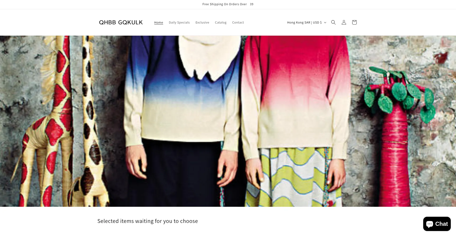Website screenshot of Qhbbqkulk.shop