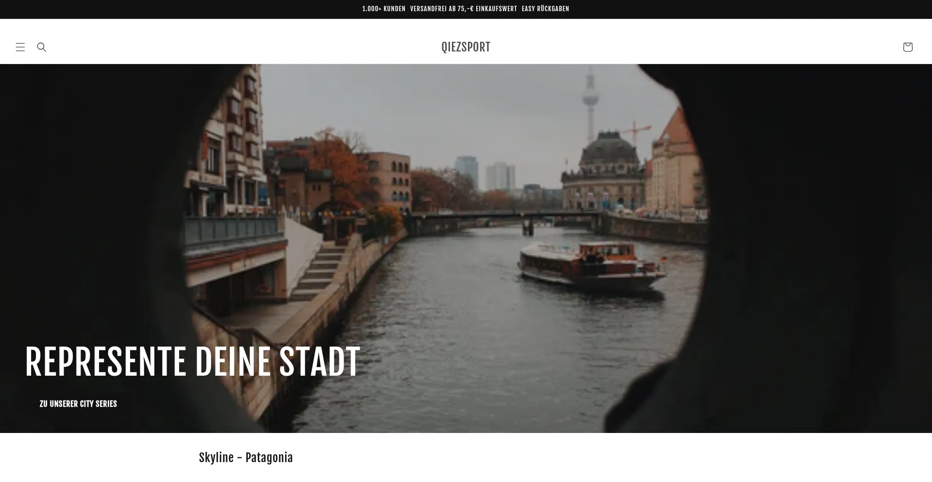 Website screenshot of Qiezsport.de