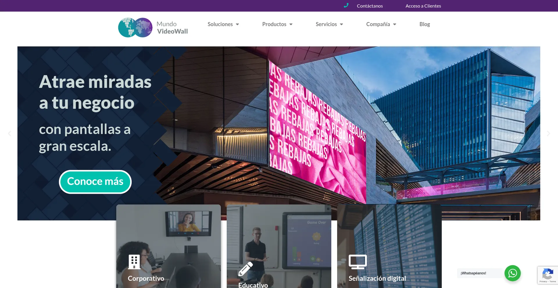 Website screenshot of Qrocom.com.mx