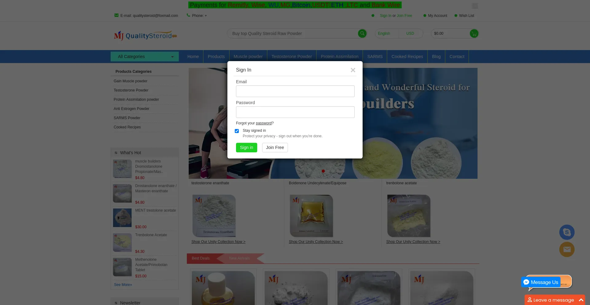 Ist Qualitysteroid.com sicher und vertrauenswürdig?