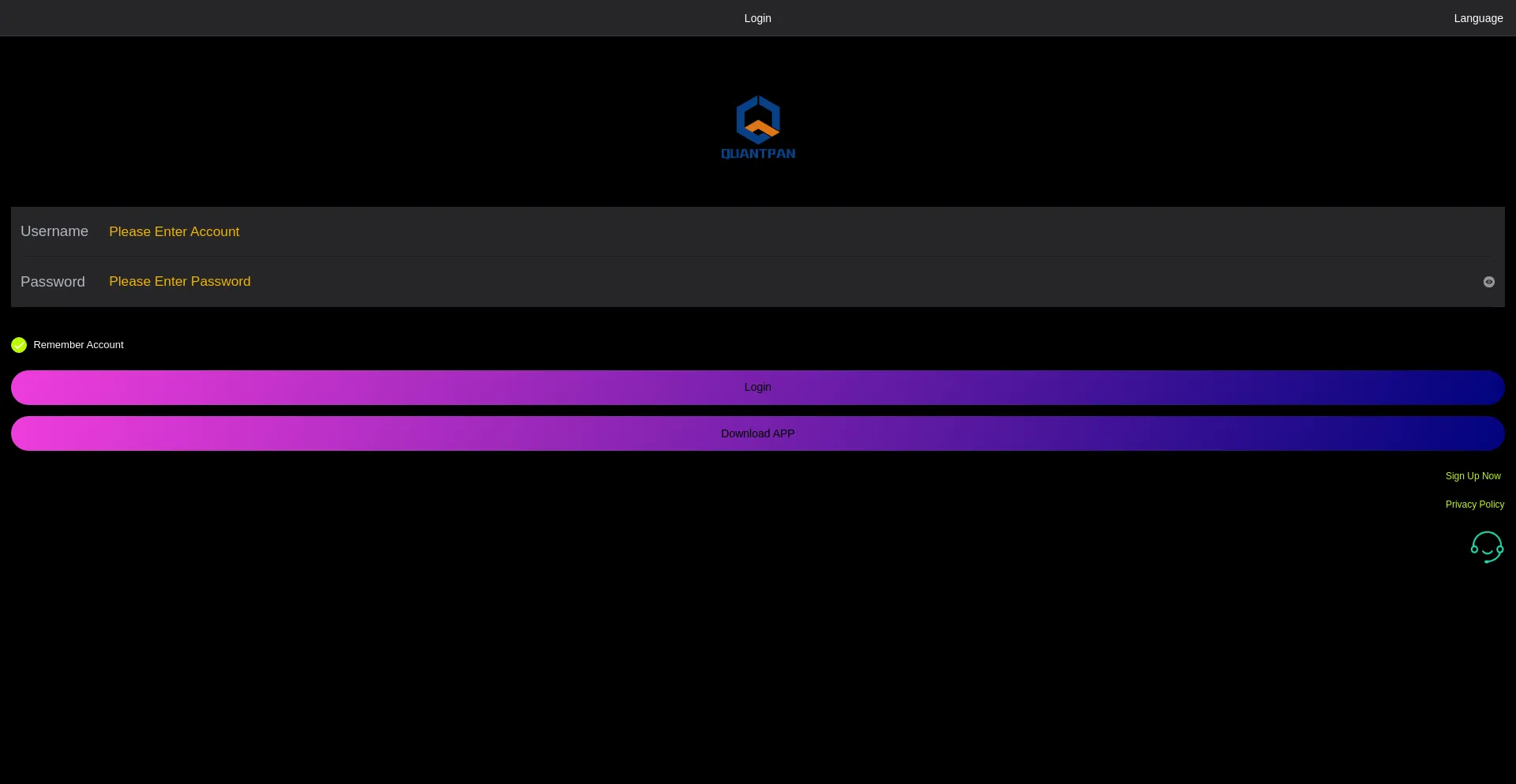 Website screenshot of Quantkorea.com