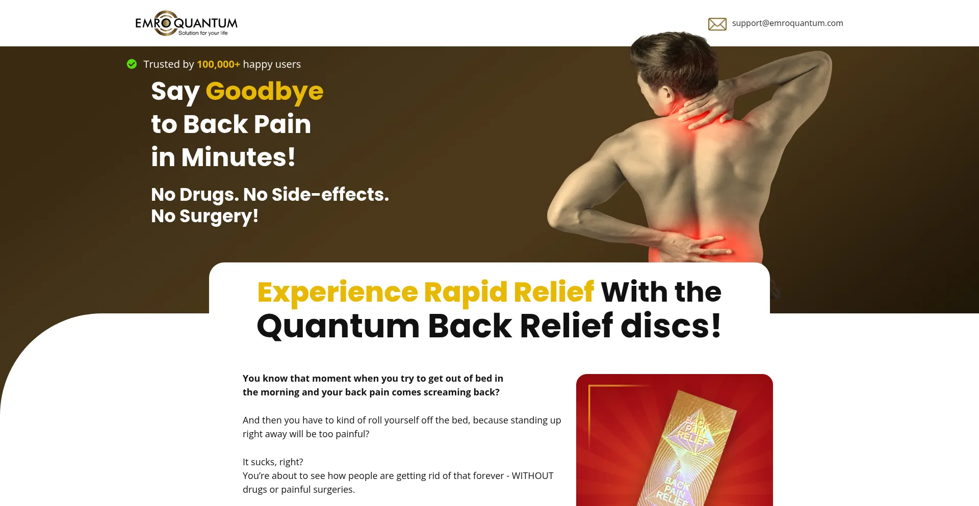 Ist Quantumbackrelief.com sicher und vertrauenswürdig?