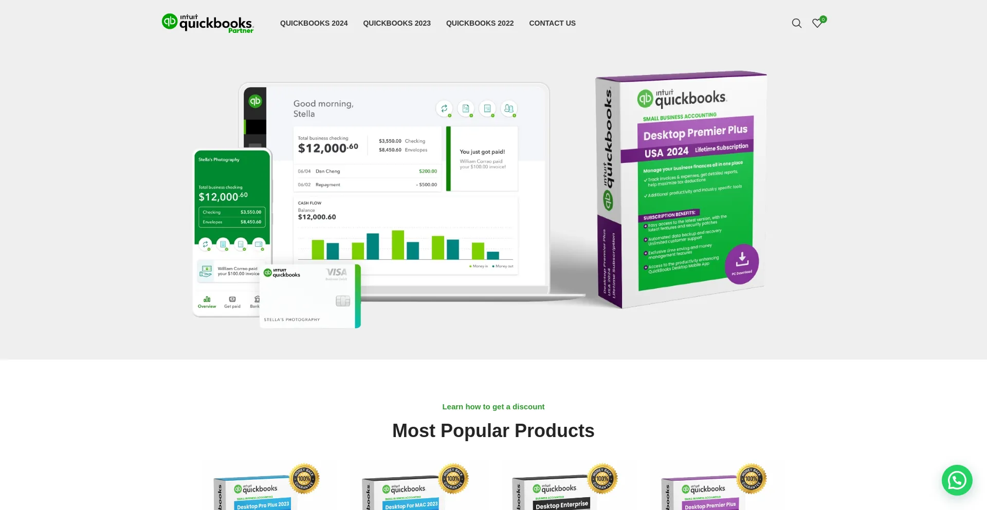 Website screenshot of Quickbookify.com