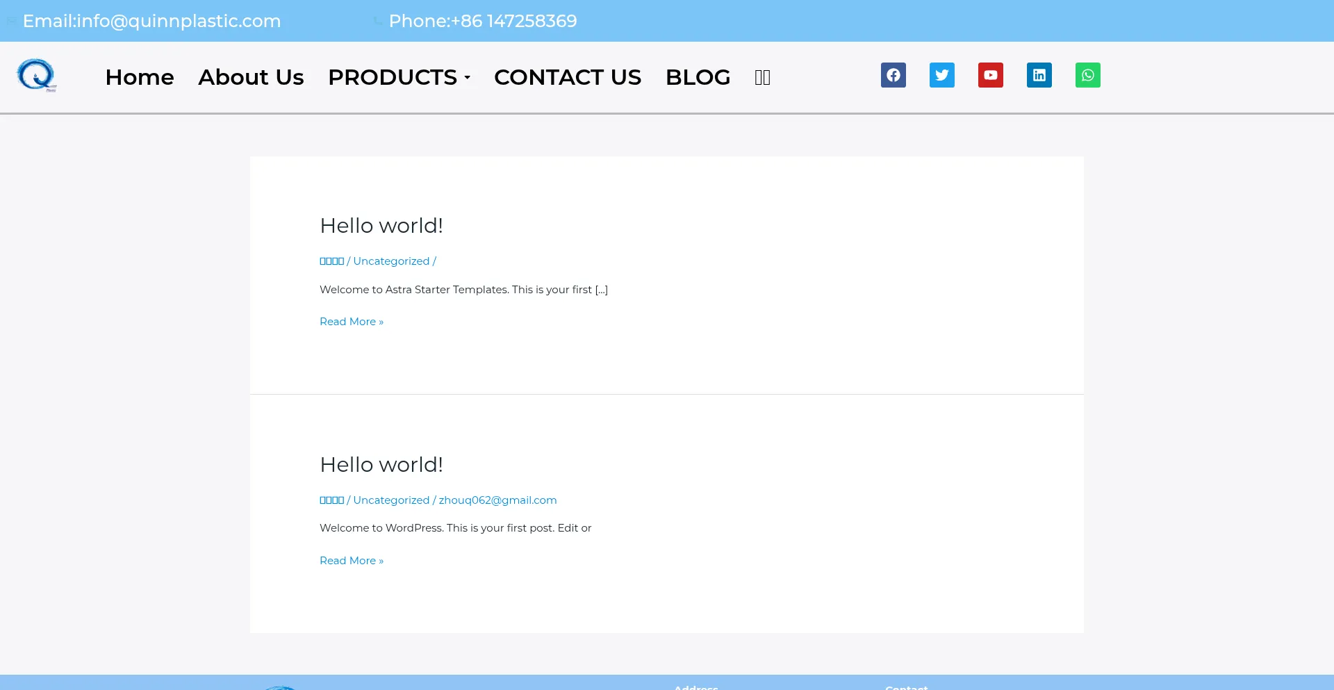 Quinnplastic.com Screenshot