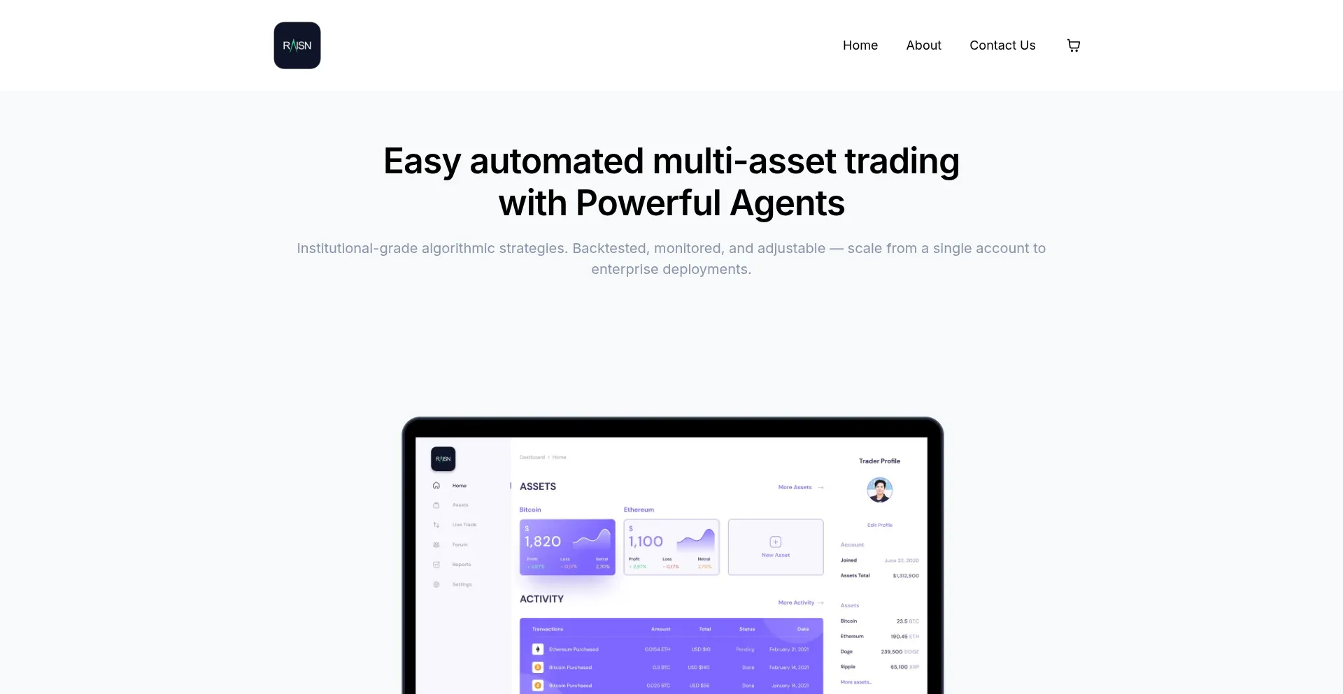 Raisn.io Screenshot
