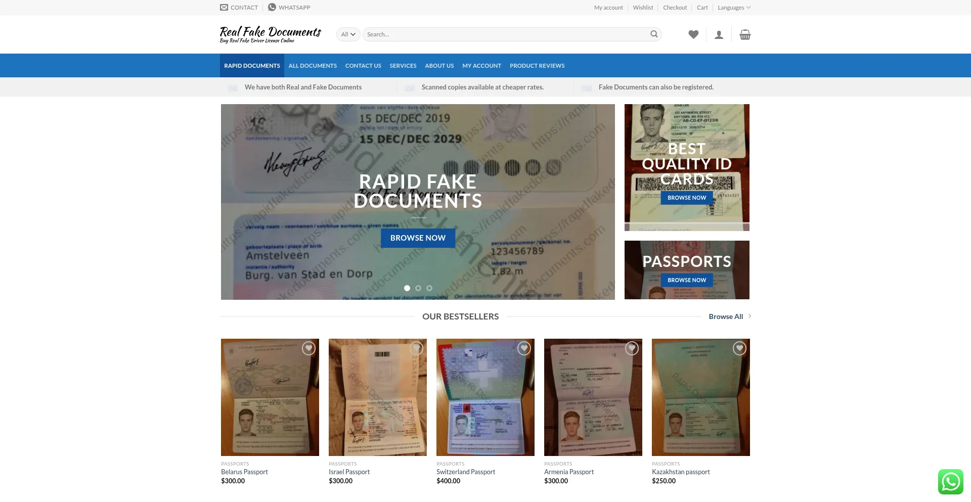 Ist Rapidfakedocuments.com sicher und vertrauenswürdig?
