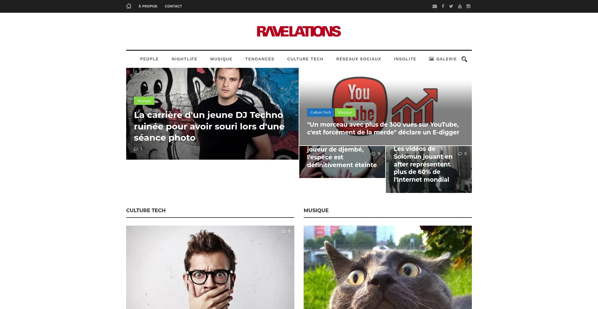 Ravelations.fr Screenshot
