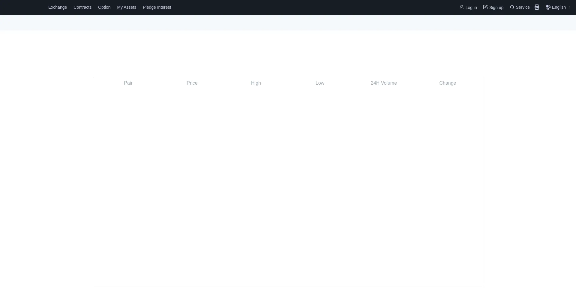 Website screenshot of Rccex.bond