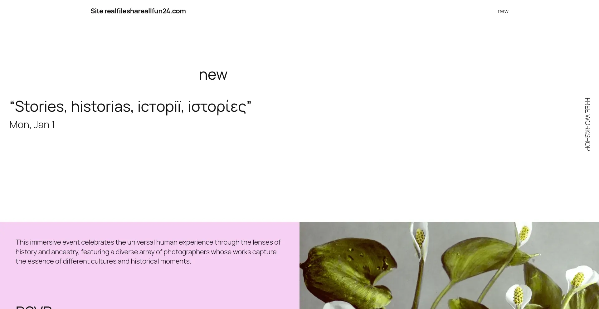 Website screenshot of Realfileshareallfun24.com