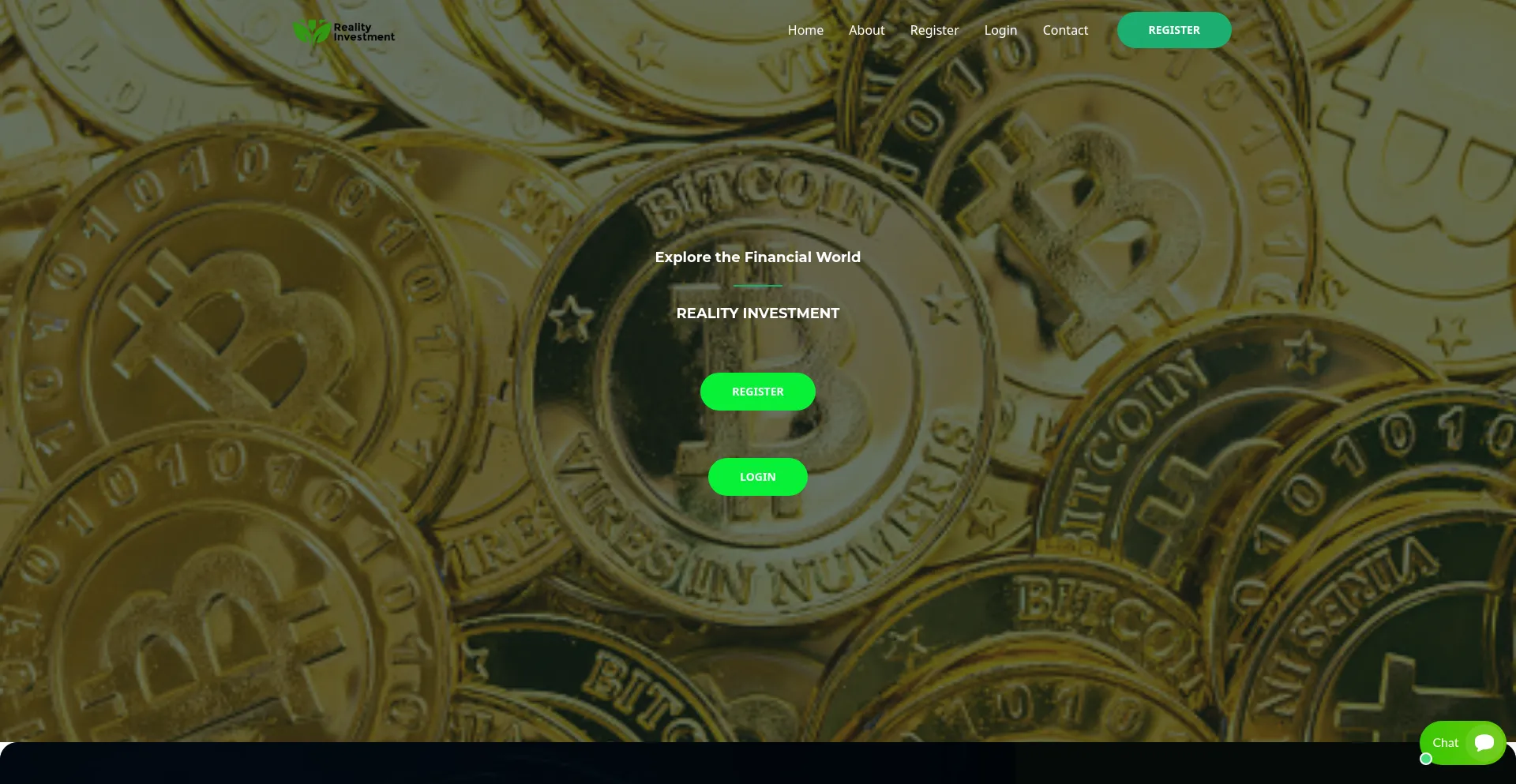 Website screenshot of Realityinvestments.net