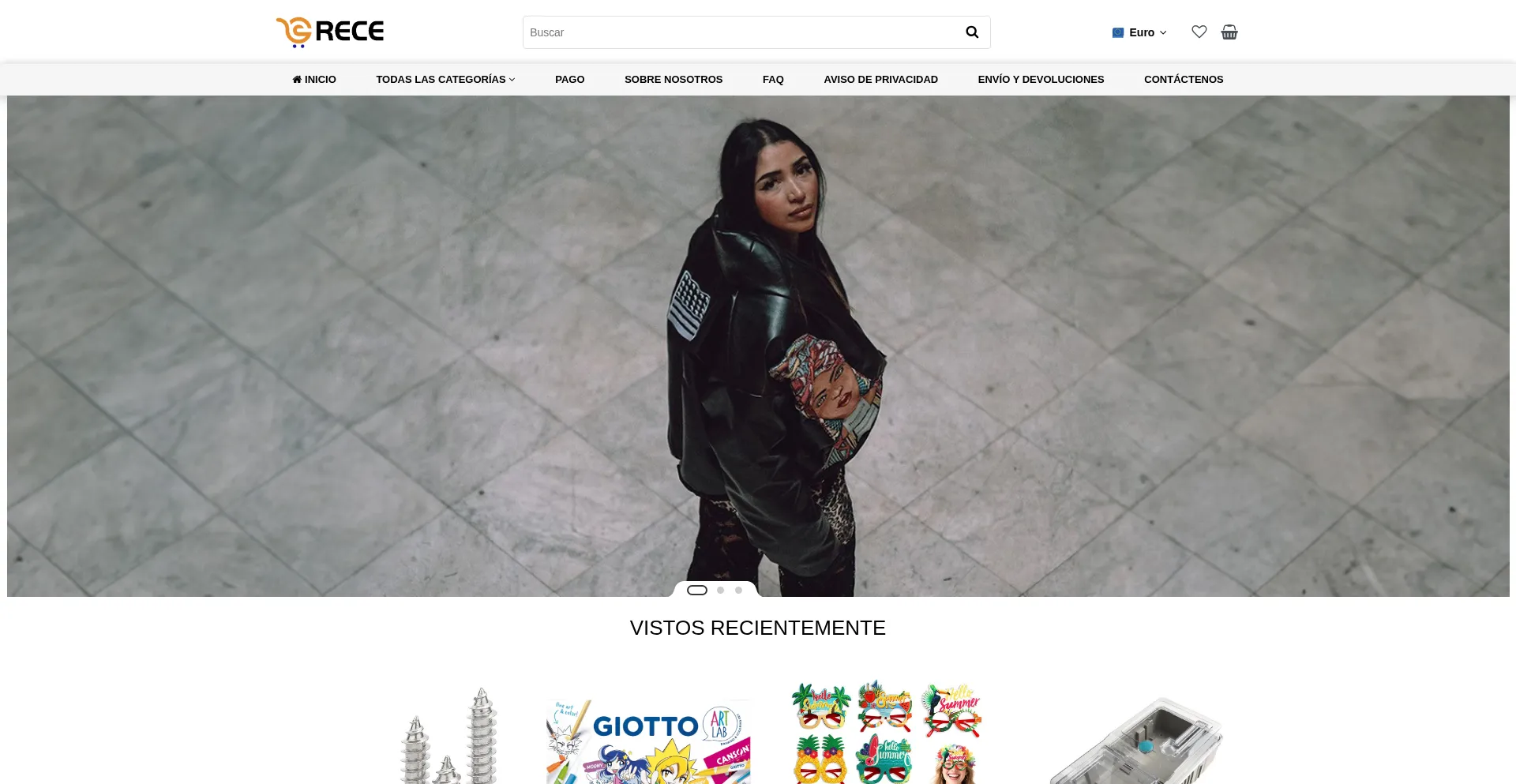 Website screenshot of Receonline.com