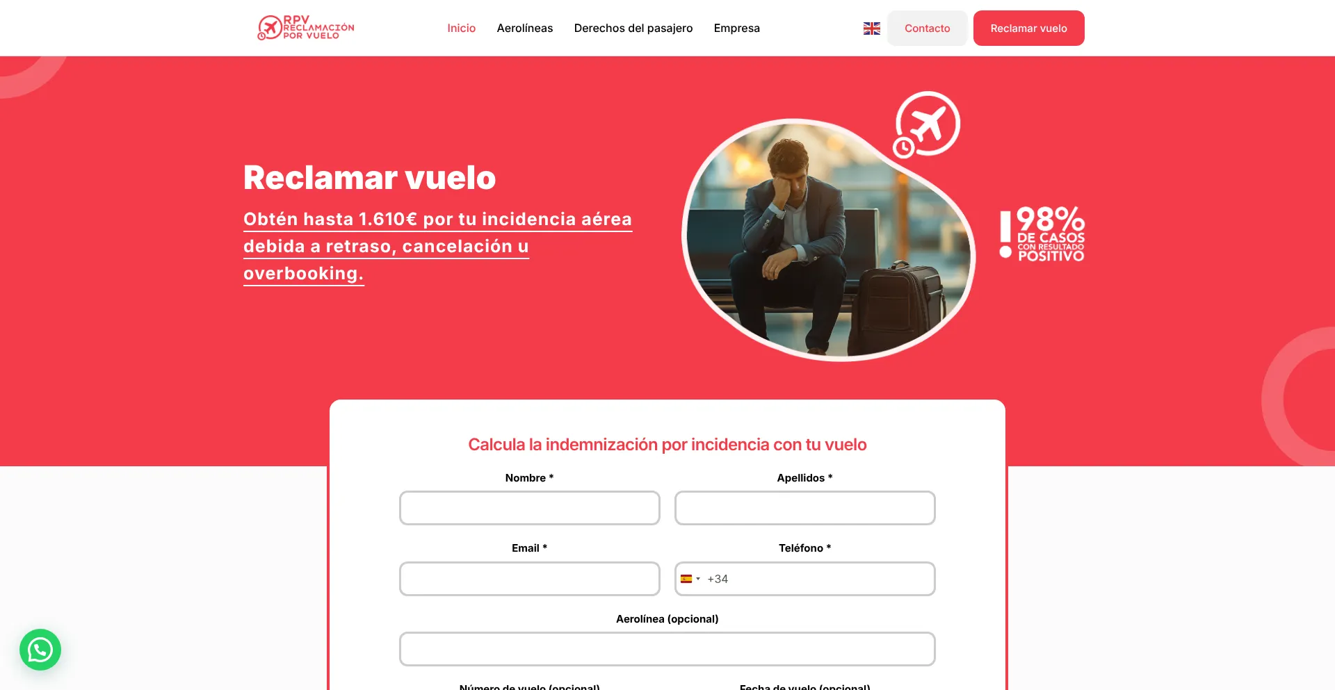 Ist Reclamacionporvuelo.com sicher und vertrauenswürdig?