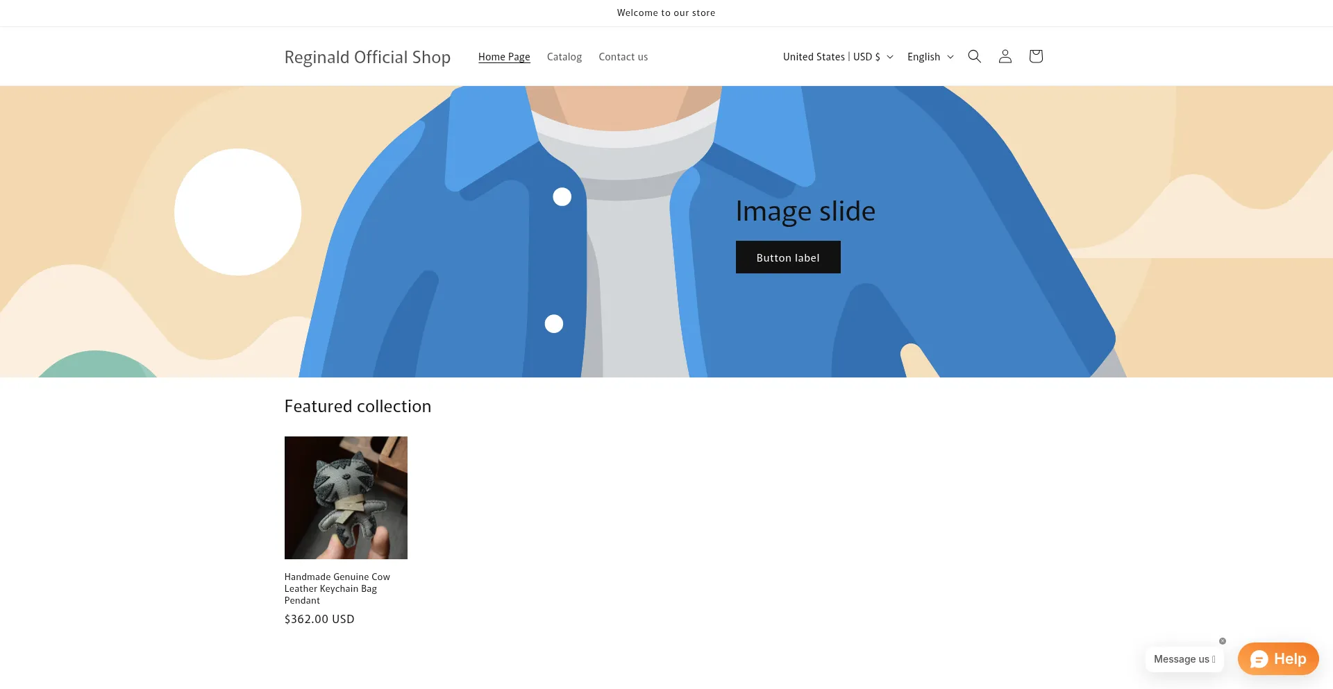 Website screenshot of Reginald.group