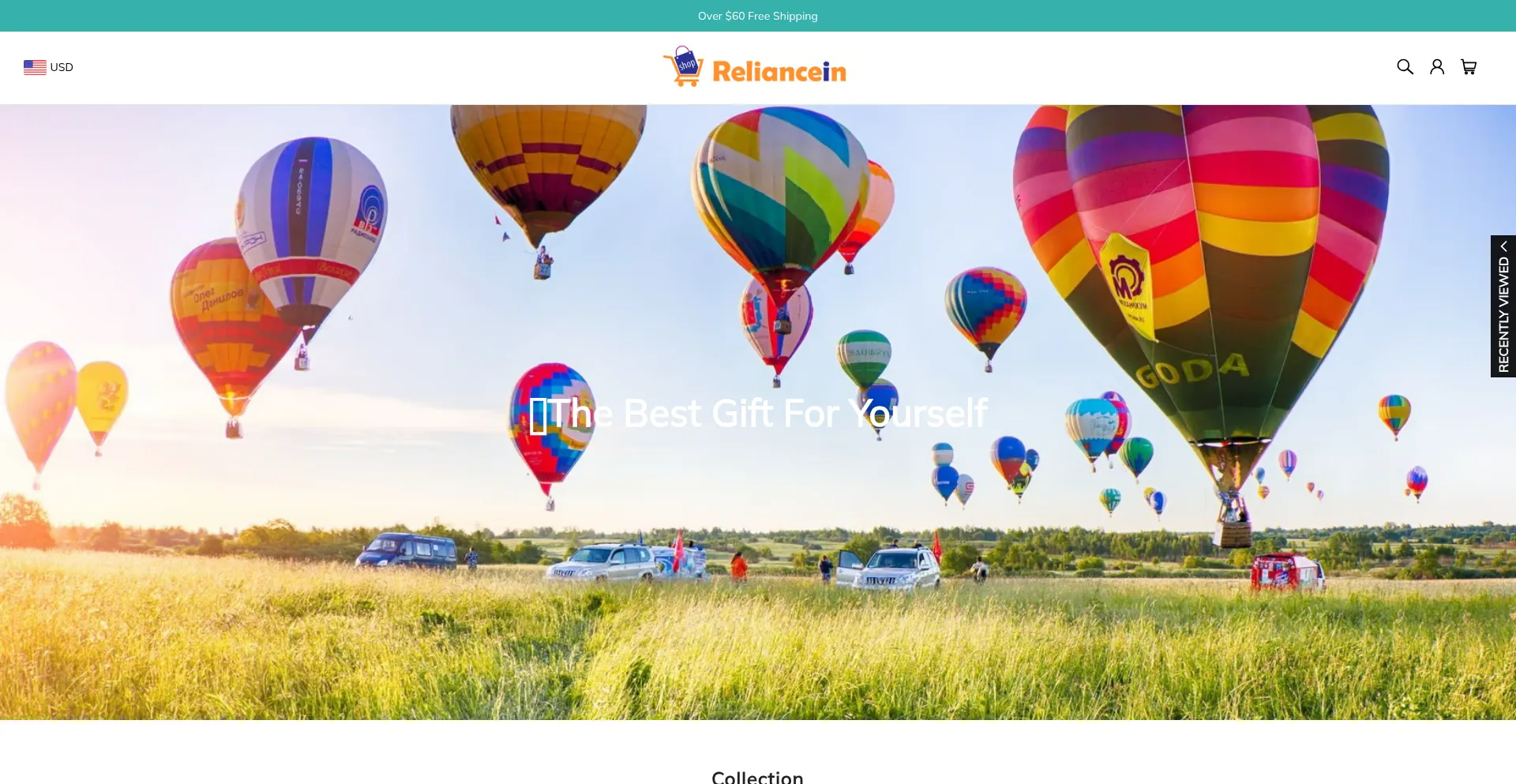 Website screenshot of Reliancein.com
