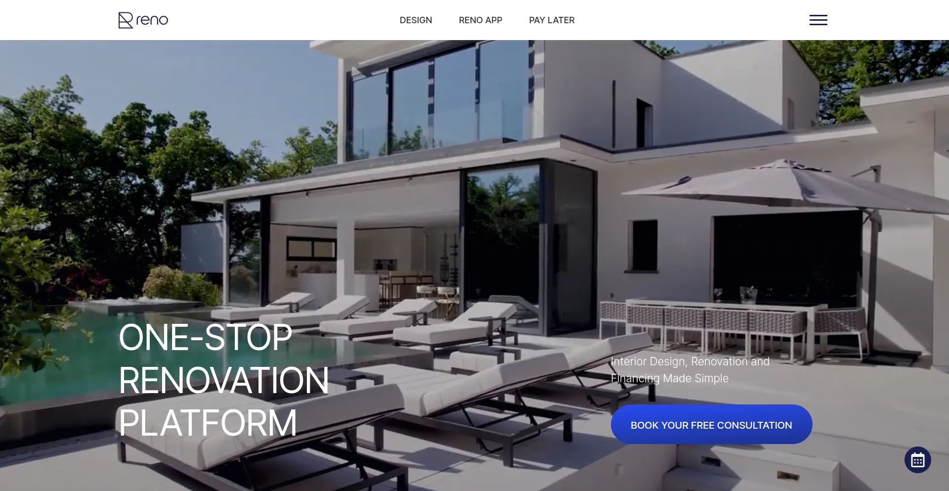 Website screenshot of Renohome.ae