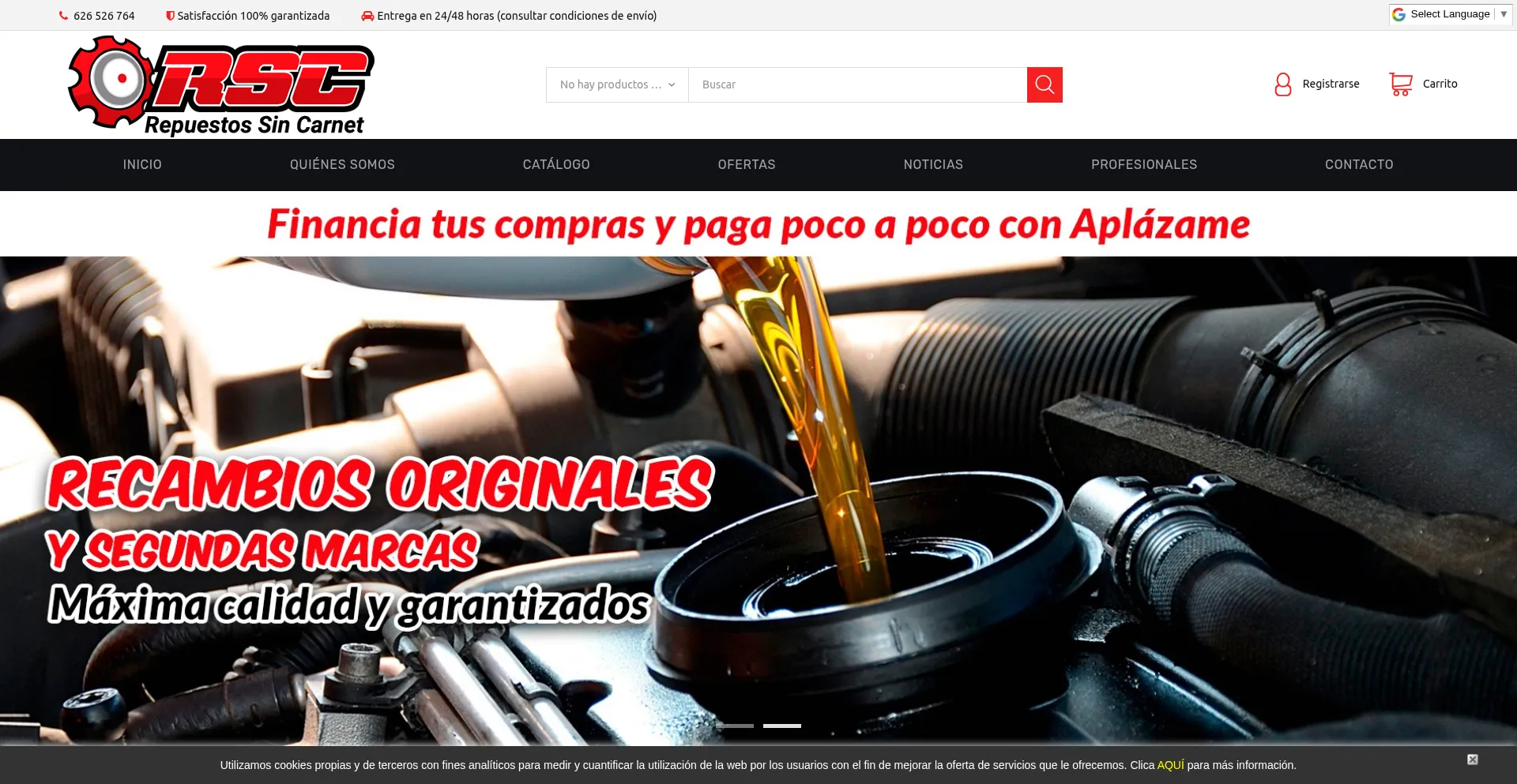 Repuestossincarnet.es