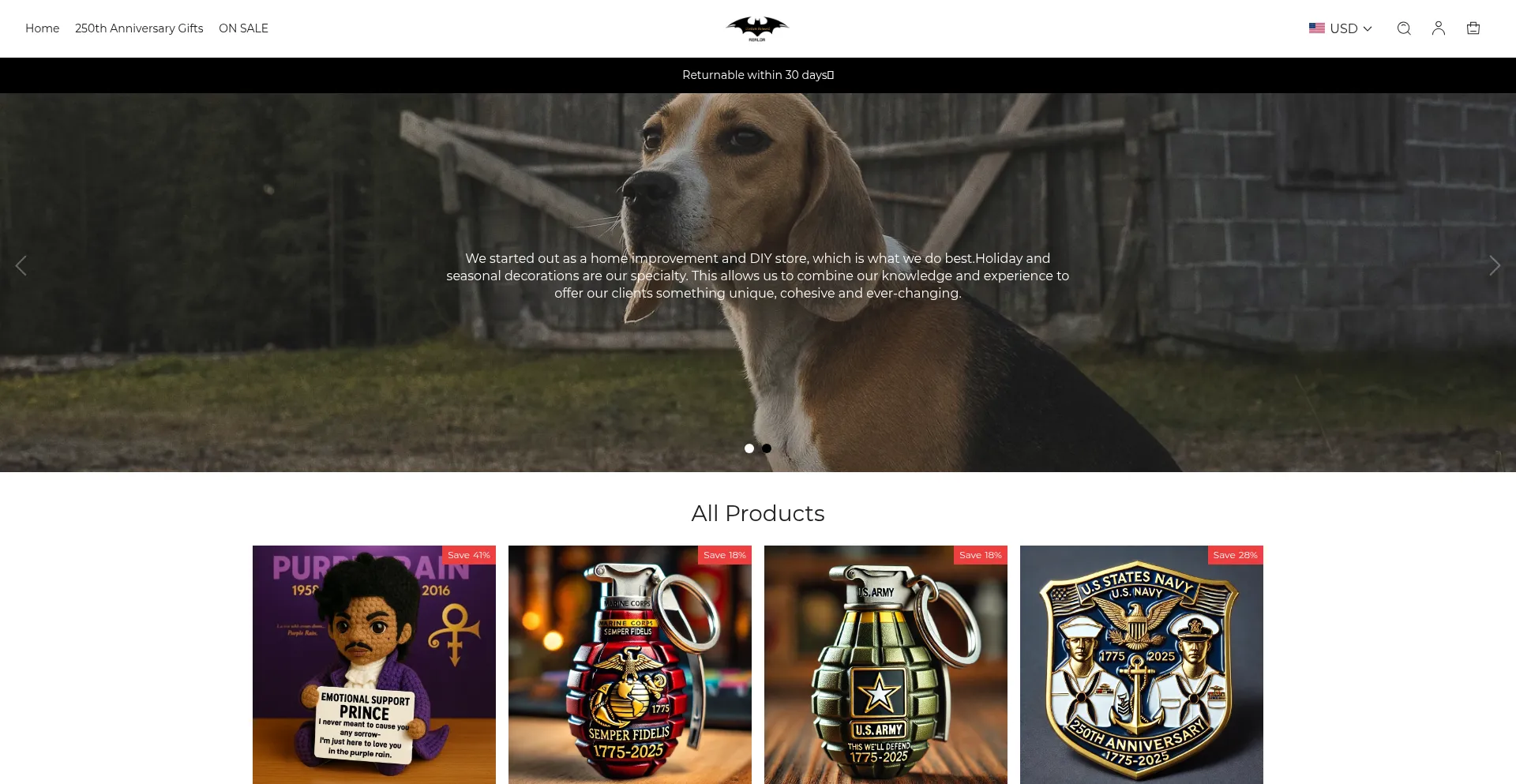 Website screenshot of Rerlor.com